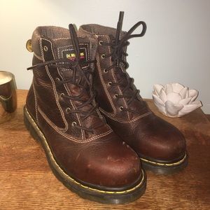 Brown dr martens size 9.